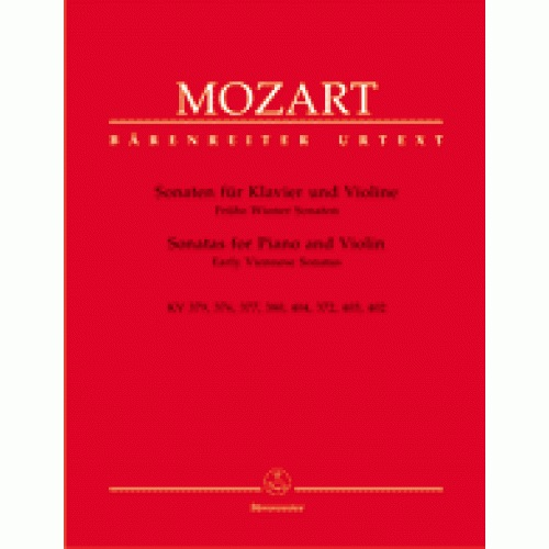 Barenreiter Mozart, W.A.: Four Early Sonatas KV6-9 Vol.1 (piano & violin) Barenreiter