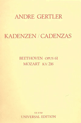 Carl Fischer *OUT OF PRINT* Mozart, W.A./Beethoven, L: Cadenzas to Concerto KV.216 and Op.61 (violin)