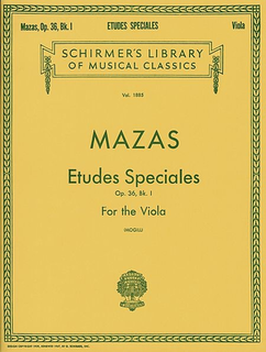 Schirmer Mazas, J.F. (Mogill): Etudes Speciales, Op.36, Bk.1 (viola)