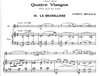Milhaud, Darius: 4 Visages-La Bruxelloise (Viola and Piano)