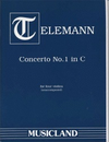 Telemann, G.P.: Concerto #1 in C-score & parts (4 violins)
