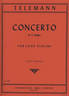 International Music Company Telemann, G.P.: Concerto in C Major (4 violins) IMC