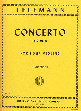 International Music Company Telemann, G.P.: Concerto in D Major (4 violins) IMC