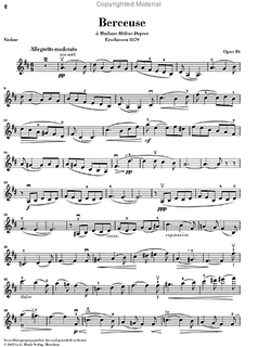 HAL LEONARD Faure, G. (Rahmer, ed.): Berceuse, Op. 16, urtext (violin & piano)
