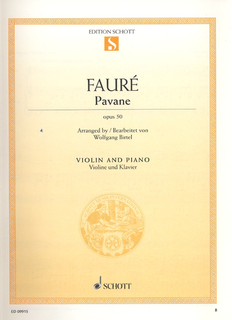 HAL LEONARD Faure, G. (Birtel, arr.): Pavane, Op. 50 (violin and piano)