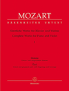 Barenreiter Mozart, W.A. (Reeser): Complete Works for Violin and Piano, Volume 1 (Early Sonatas 1764-1779) Barenreiter