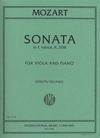 International Music Company Mozart: Sonata in E minor, K. 304 for viola and piano