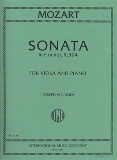 International Music Company Mozart, W.A. (Vieland): Sonata in E minor K.304 (viola & piano)