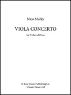 HAL LEONARD Muhly, Nico: Viola Concerto (viola & piano)