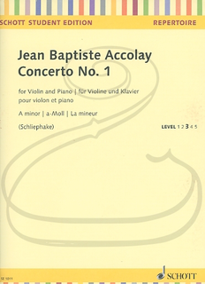 HAL LEONARD Accolay (Schliephake): Concerto No.1 in A minor (violin & piano) Schott