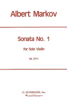 HAL LEONARD Markov, Albert: Sonata #1 (Violin Solo)