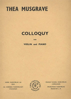 HAL LEONARD Musgrave, Thea: Colloquy (violin & piano)