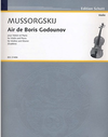 Mussorgsky, Modeste: Air de Boris Godounov (violin & piano)