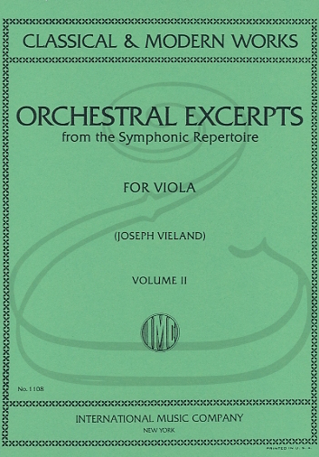 International Music Company Vieland: Orchestral Excerpts from the Symphonic Repertoire for Viola, Vol.2 (viola) International