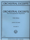International Music Company Vieland: Orchestral Excerpts from the Symphonic Repertoire for Viola Vol.4 (Viola)