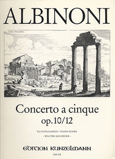 Albinoni, T.: Concerto Op10/12 B flat (violin & piano)