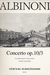 Albinoni, T.: Concerto Op.10/3 in C (violin & piano)
