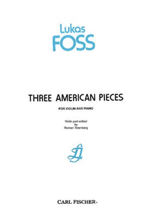 Carl Fischer Foss, Lukas: 3 American Pieces (violin & piano)