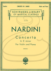 HAL LEONARD Nardini (Franko/Hauser): Concerto in E minor (violin & piano) Schirmer