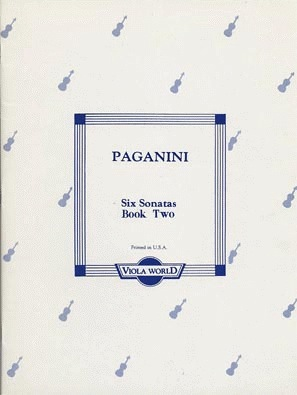 Paganini, Niccolo (Arnold): Six Sonatas Book 2 (Viola)