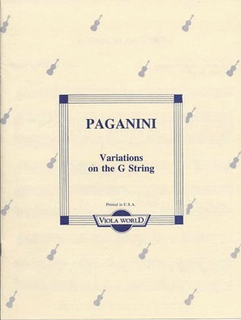 Paganini, Niccolo (Arnold): Variations on the G String (viola)