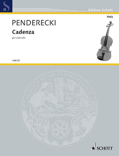 HAL LEONARD Penderecki, K.: Cadenza (viola)