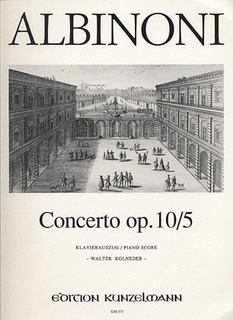 Albinoni, T.: Concerto Op10/5 in A (violin & piano)