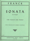 International Music Company Franck, C. (Francescatti/Casadesus): Sonata in A Major (violin & piano) IMC