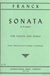 International Music Company Franck, C. (Francescatti/Casadesus): Sonata in A Major (violin & piano) IMC