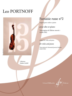 Carl Fischer Portnoff: Fantaisie russe no2 (viola, piano) BILLAUDOT