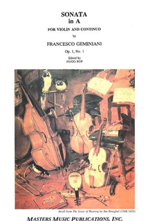 LudwigMasters Geminiani, Francesco: Sonata Op.1#1 in A (violin & piano)