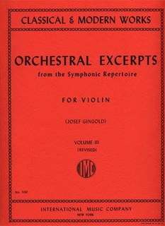 International Music Company Gingold, J.: Orchestral Excerpts Vol.3 revised (violin) IMC