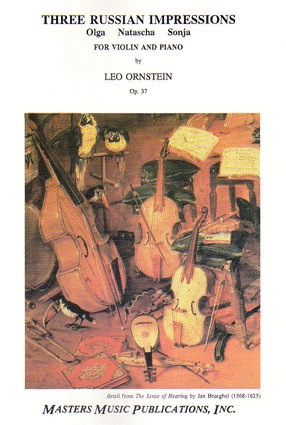 LudwigMasters Ornstein, Leo: 3 Russian Impressions Op.37 (violin & piano)