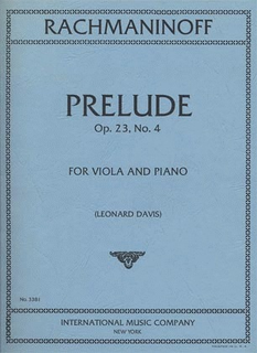 International Music Company Rachmaninoff, Sergei: Prelude Op.23 No. 4 (viola & piano)