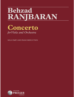 Carl Fischer RANJBARAN: Concerto (viola, piano) PRESSER