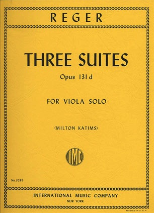 International Music Company Reger, Max (Katims): Three Suites, Op.131d (Viola)