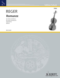 HAL LEONARD Reger, Max: Romanze WoO 11/10 (viola and piano)
