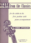 HAL LEONARD Applebaum, S.: First Solos from the Classics (violin & piano)