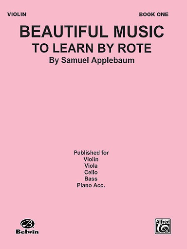 Alfred Music Applebaum: Beautiful Music To Learn by Rote (violin)