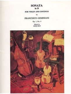 LudwigMasters Geminiani, Francesco: Sonata Op.1#4 d (violin & piano)