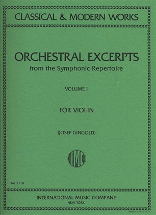 International Music Company Gingold, J.: Orchestral Excerpts Vol.1 revised (violin) IMC