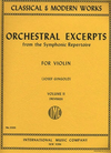 International Music Company Orchestral Excerpts: Volume II (revised) for violin solo