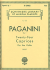 HAL LEONARD Paganini, Niccolo (Berkley): 24 Caprices Op. 1 (violin) Schirmer