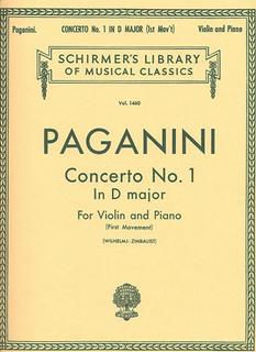 HAL LEONARD Paganini, Niccolo: Concerto #1 in D-first movement (violin & piano)