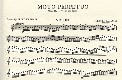 2 Pieces: La Campanella and Moto Perpetuo Violin and Piano - Nicolo  Paganini