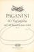 HAL LEONARD Paganini (Devich): 60 Variations sur l'air Barucaba, Op.14 (violin) Editio Musica Budapest