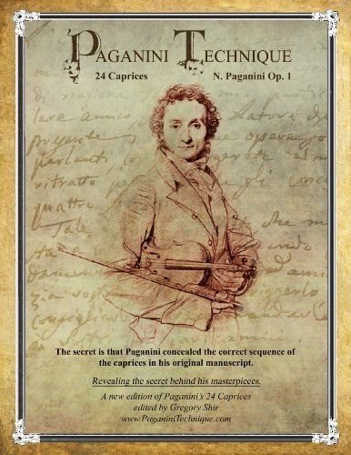 Paganini (Shir): 24 Caprices Op. 1 (solo violin)