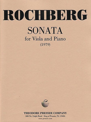 Carl Fischer Rochberg: Viola Sonata (viola & piano)