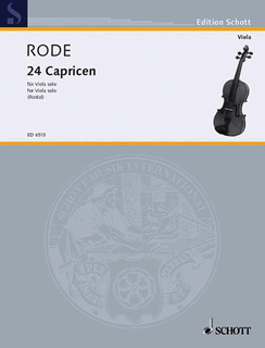 Schott Music Rode, P. (Rostal): 24 Caprices (viola)