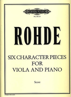 C.F. Peters Rohde, Kurt: Six Character Pieces for Viola and Piano